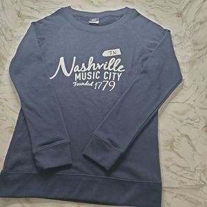 Nashville Crew Neck Navy  Sweater S